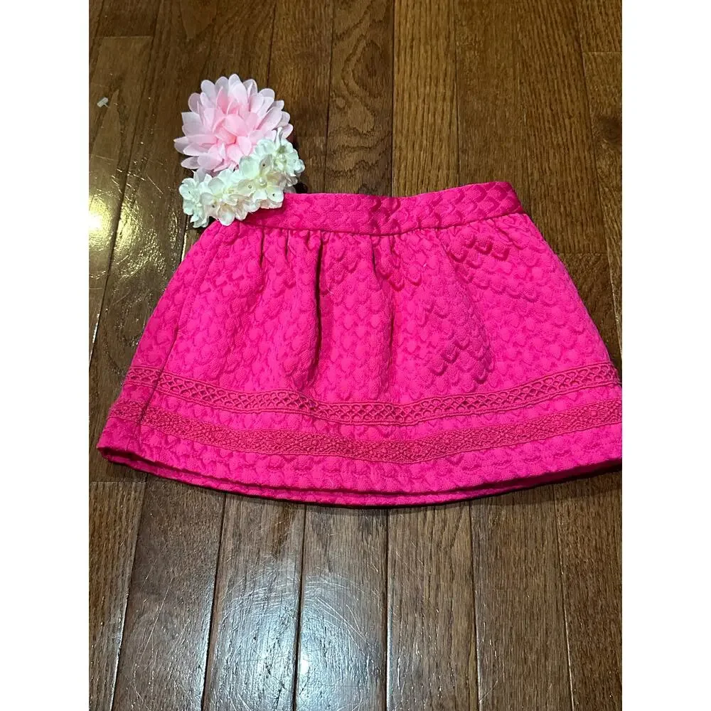 NWOT Genuine Kids by OshKosh 18 months Girls  Pink Quilted Skirt with Pockets